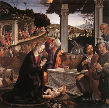 羊飼いの礼拝 ルネサンス フィレンツェ ドメニコ・ギルランダイオ Oil Paintings